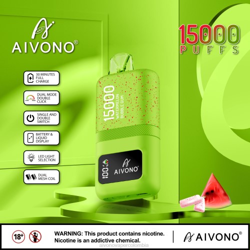 Aivono AIM magic 15000 chicle de sandía 48P865 - Vaper Aivono Colombia