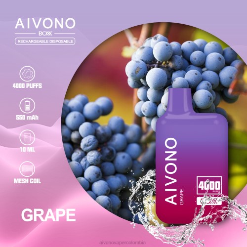 Aivono AIM BOXX 4000 uva 48P8213 - Aivono Puffs