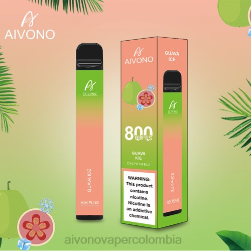 Aivono AIM PLUS 800 hielo de guayaba 48P8180 - Vaper Aivono Colombia