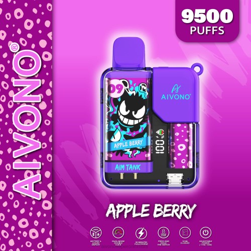 Aivono AIM TANK 9500 baya de manzana 48P843 - Aivono Puffs